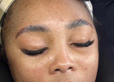 Close-up of expertly styled eyelashes at Afia Beauty Studio, Randburg, Gauteng, ZA for a flawless finish.