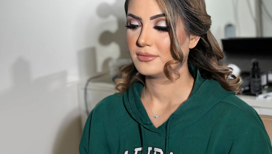 A woman with elegant makeup at Selesty Beauty Salon, Saint Johns Park, New South Wales, AU.