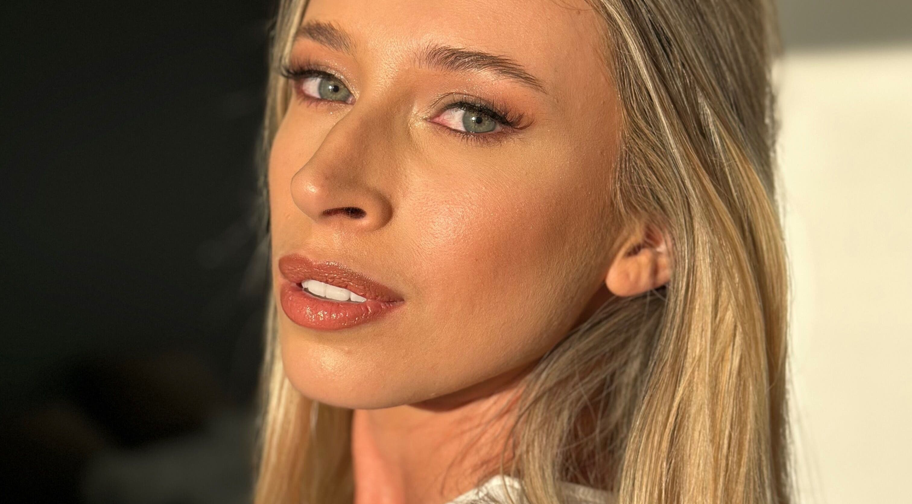 Close-up of a model showcasing flawless makeup at Hahn Beauty Sydney MUA, Brighton-le-sands, New South Wales, AU.