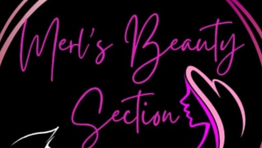 Merl's Beauty Section logo with pink silhouettes in Roseau, Saint George Parish, DM.