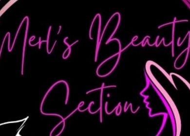 Merl's Beauty Section logo with pink silhouettes in Roseau, Saint George Parish, DM.
