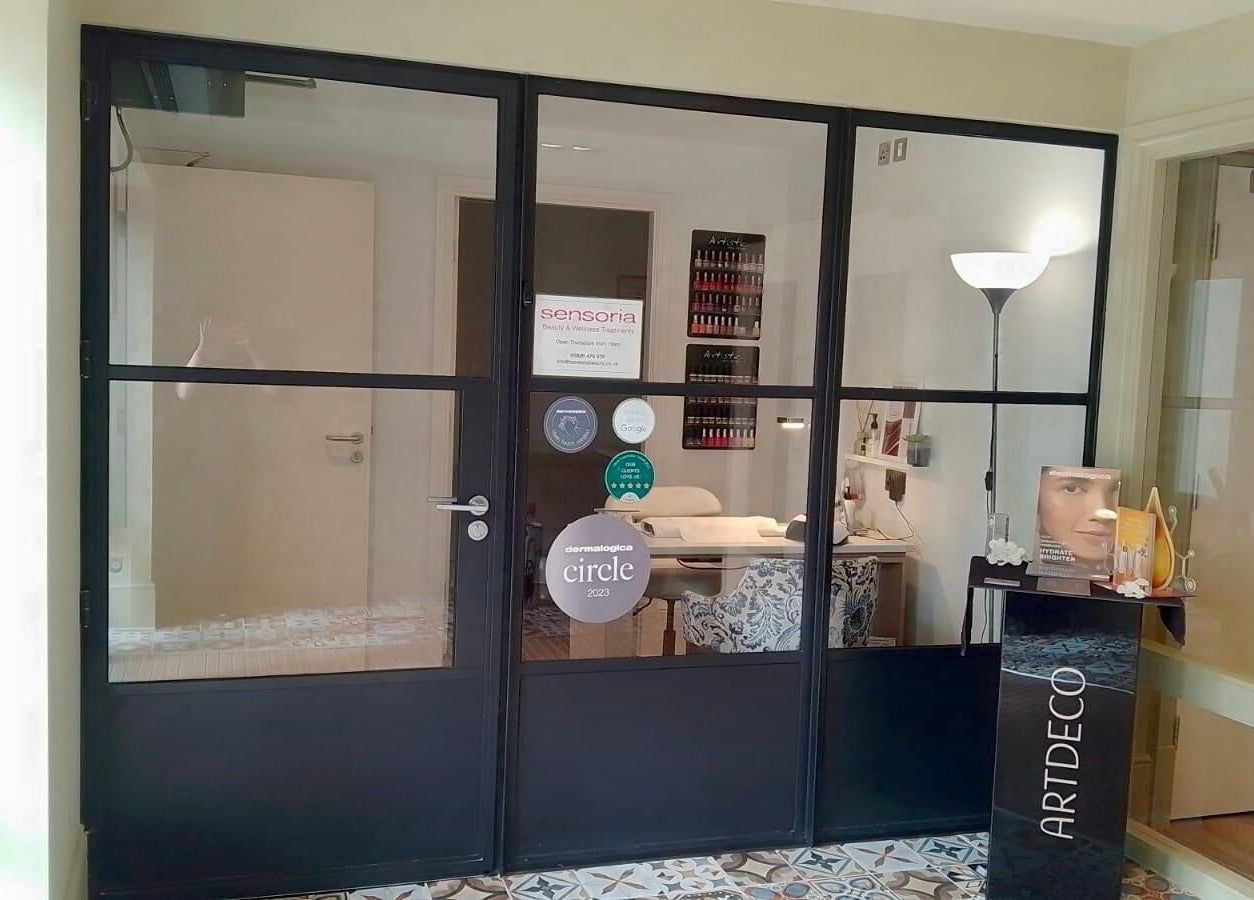 Elegant entryway at Gifford Lea beauty salon in Chester, England, GB featuring modern decor and a welcoming ambiance.