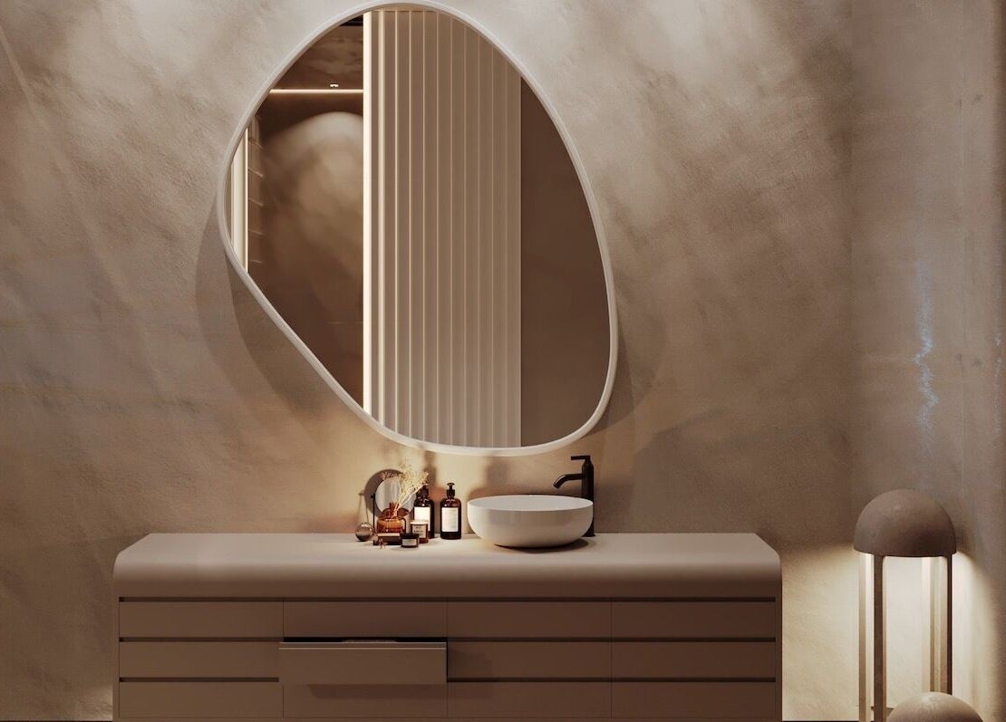 Luxurious interior of Calma Massage & Spa in Al-seef, Bahrain, BH featuring stylish decor and warm lighting.