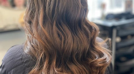 Glossy brown curls styled at Hair by Stacey, Stourbridge, England, GB.
