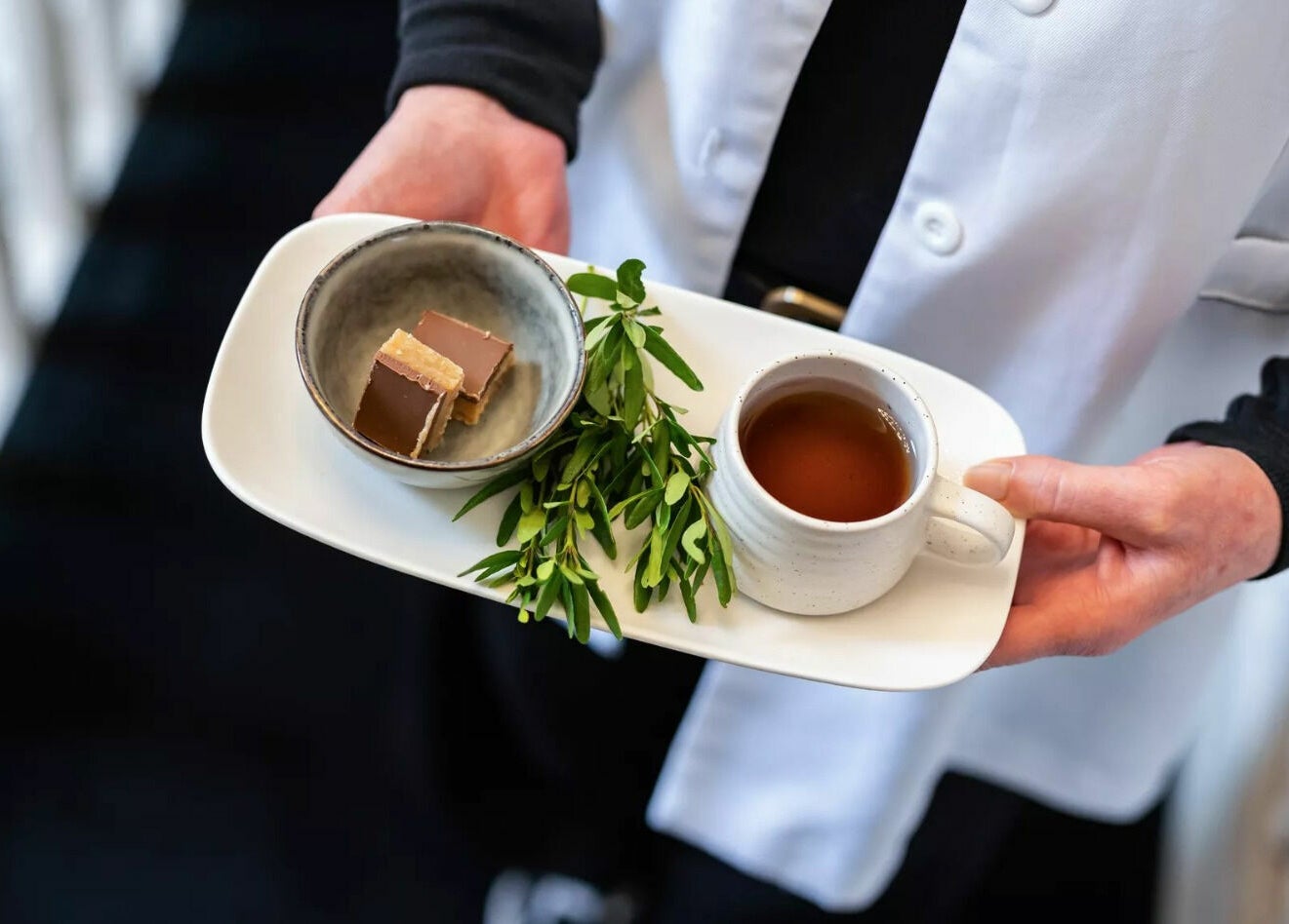 Delightful service at Universal Advanced Skin and Body Clinic, Melbourne, Victoria, AU with tea and chocolate.