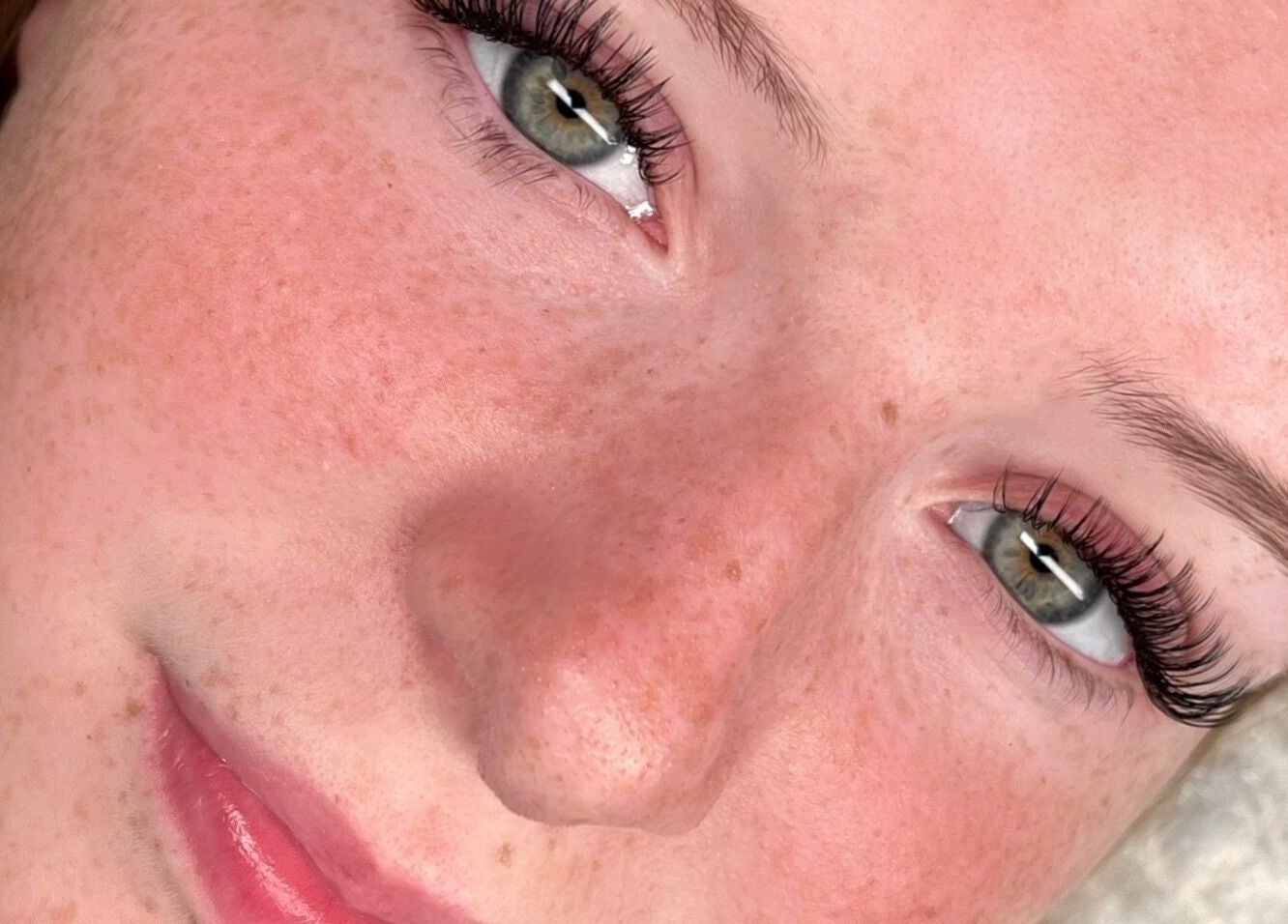 Close-up of expertly applied lash extensions at Lash Love Lane, Melbourne, Victoria, AU showcasing natural beauty.