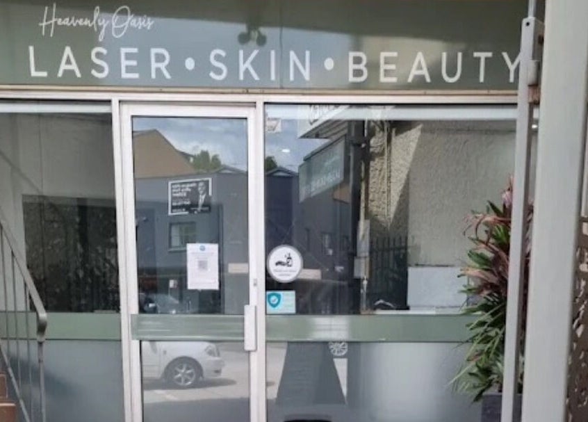 Entrance of Daline Nails spa in Dee Why, New South Wales, AU, showcasing laser skin beauty services.