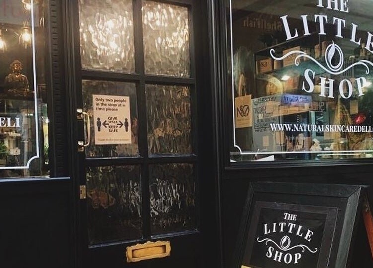 Inviting entrance of Spa & Skin Lounge, Hastings, England, GB, showcasing elegant decor and signage.