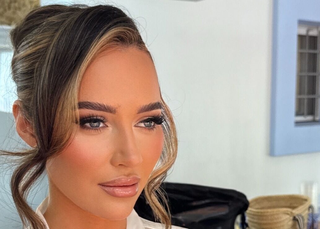 Elegant makeup look by Ibiza Hair & Makeup Mobile in Ibiza, GB, featuring soft waves and glowing complexion.