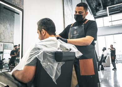 Professional haircut at The Protocol Barbershop in Riyadh, Riyadh Province, SA.