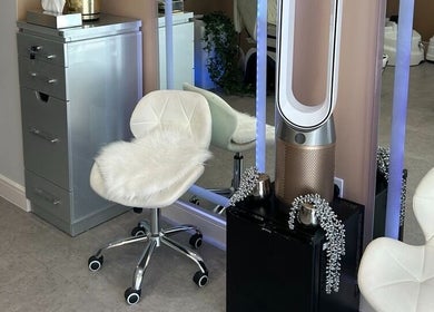 Modern Goddess Zone salon corner with plush chair in Brighton And Hove, England, GB.