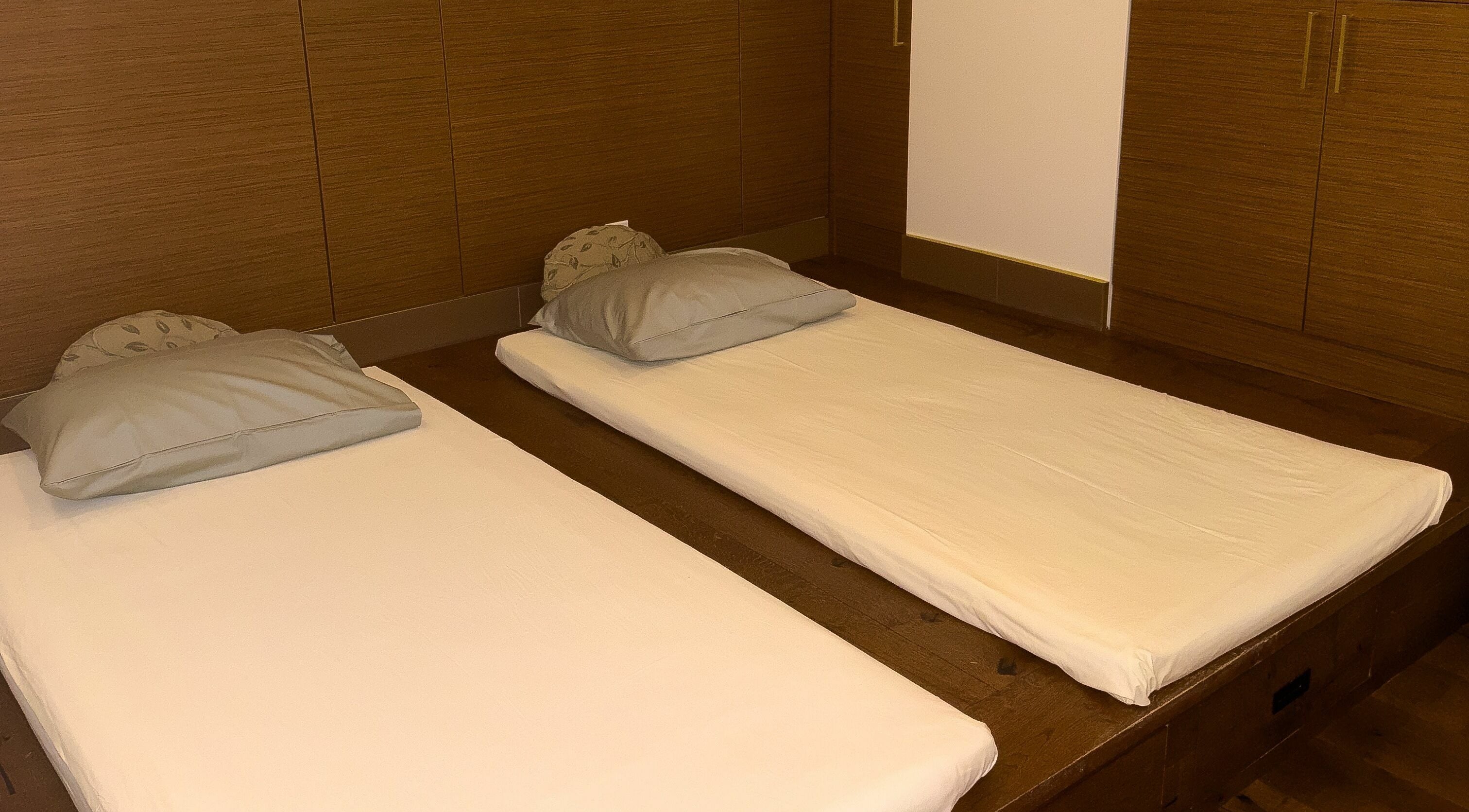 Comfortable massage mats at Sukhothai Thai Spa in Victoria, British Columbia, CA offer relaxation and peace.