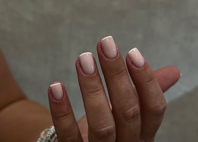 Elegant manicured nails at Beauty Muse (BLEND), Skewen, Wales, GB showcasing a polished finish.