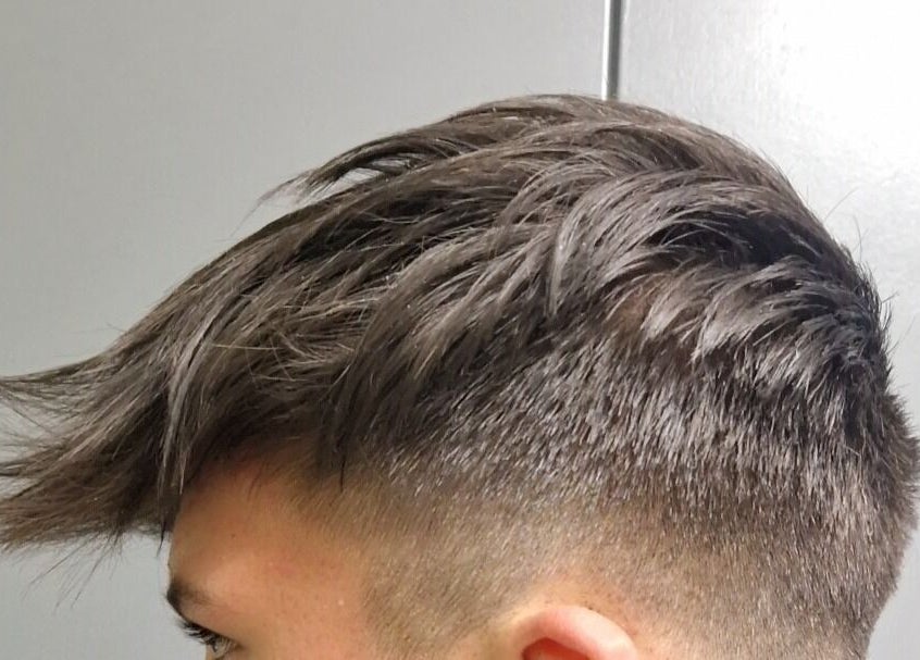 Stylish side fade haircut at Style n Smile Hair By Donna in Bruton, England, GB.