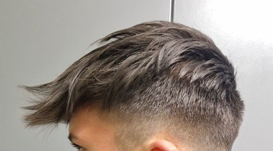 Stylish side fade haircut at Style n Smile Hair By Donna in Bruton, England, GB.