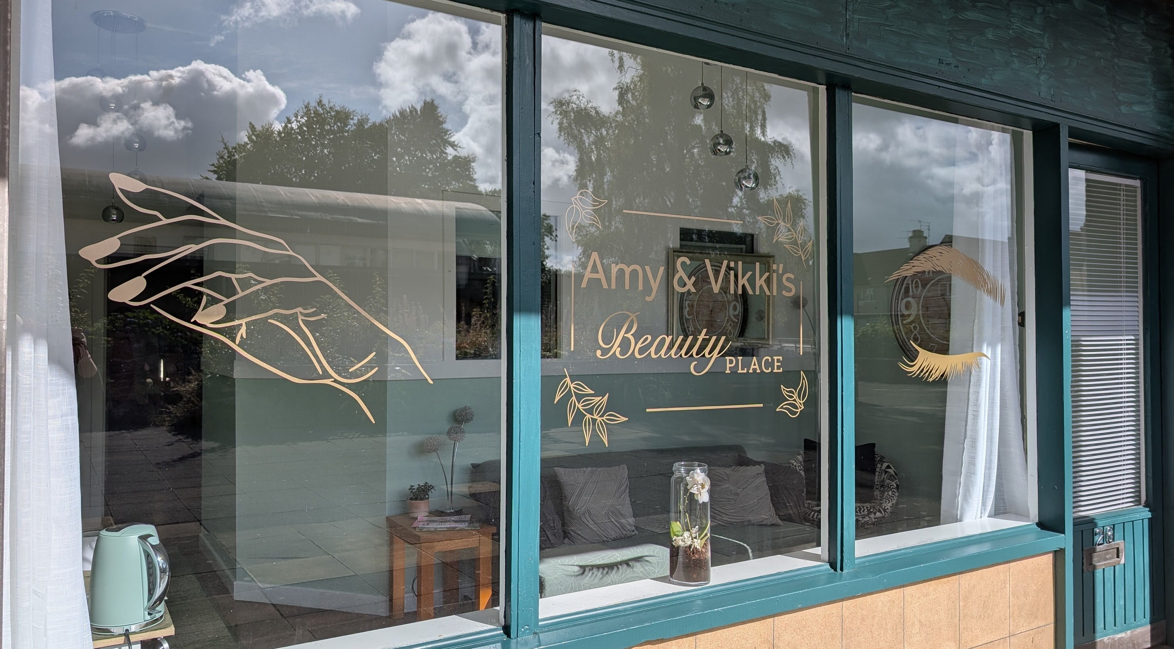 Elegant facade of Amy and You Beauty in Glenrothes, Scotland, GB, showcasing inviting floral decor.