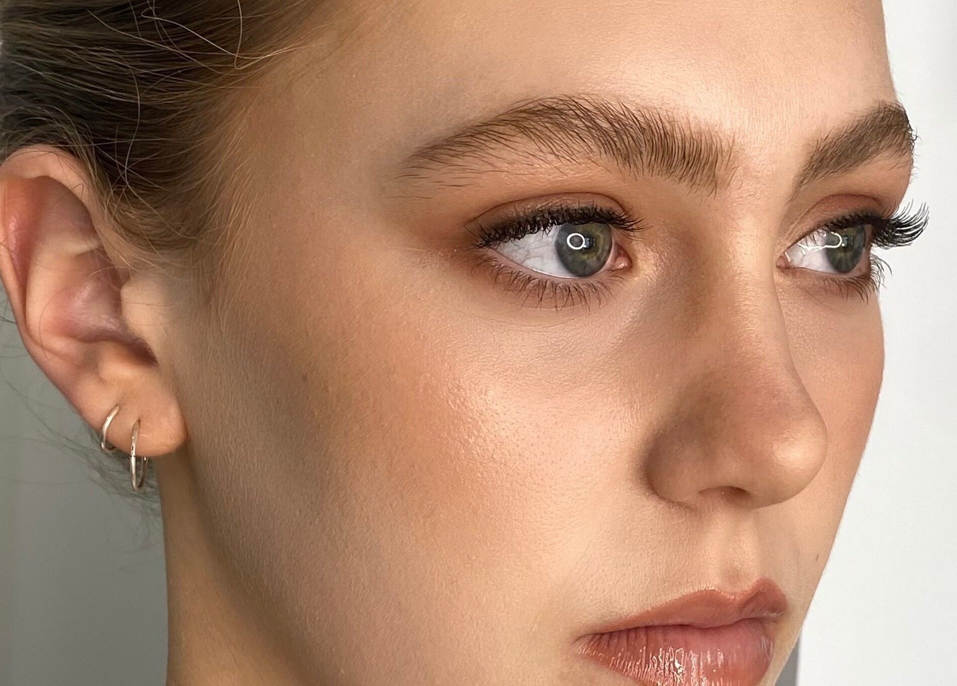 Close-up of a woman's face showcasing eye makeup at Sketchd the Studio - Point Cook, Melbourne, Victoria, AU.