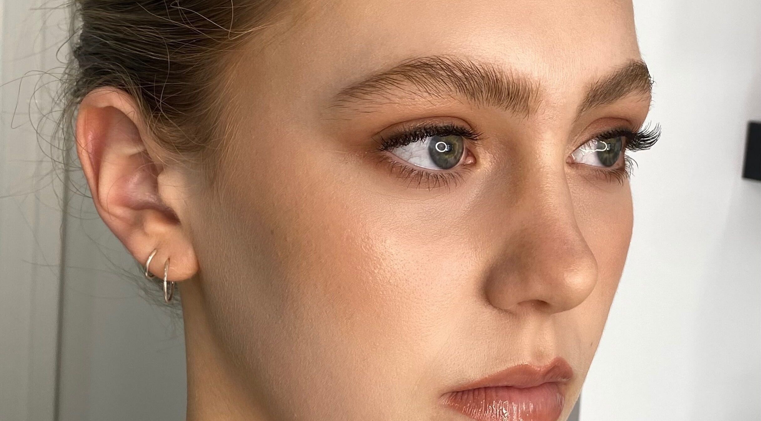 Close-up of a woman's face showcasing eye makeup at Sketchd the Studio - Point Cook, Melbourne, Victoria, AU.