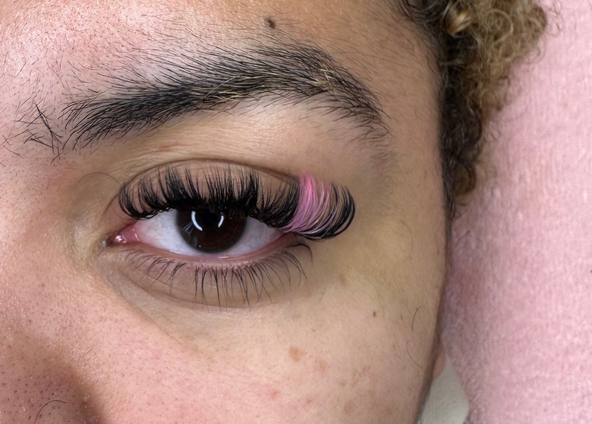 Beautiful eyelash extensions at The Lashh Line in Edgbaston, Birmingham, England, GB, showcasing expert artistry.