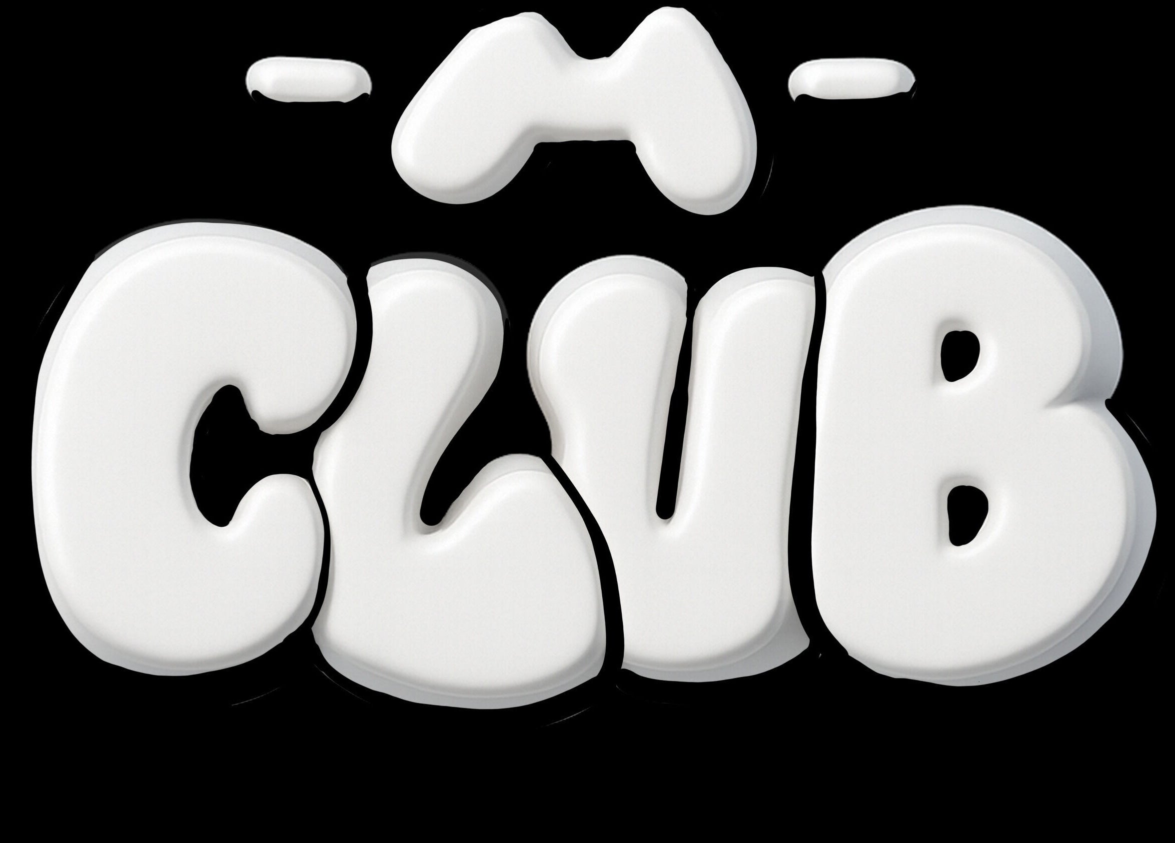 Logotipo estilizado de H Club Callao 1419 en Rosario, Santa Fe, AR sobre fondo negro.