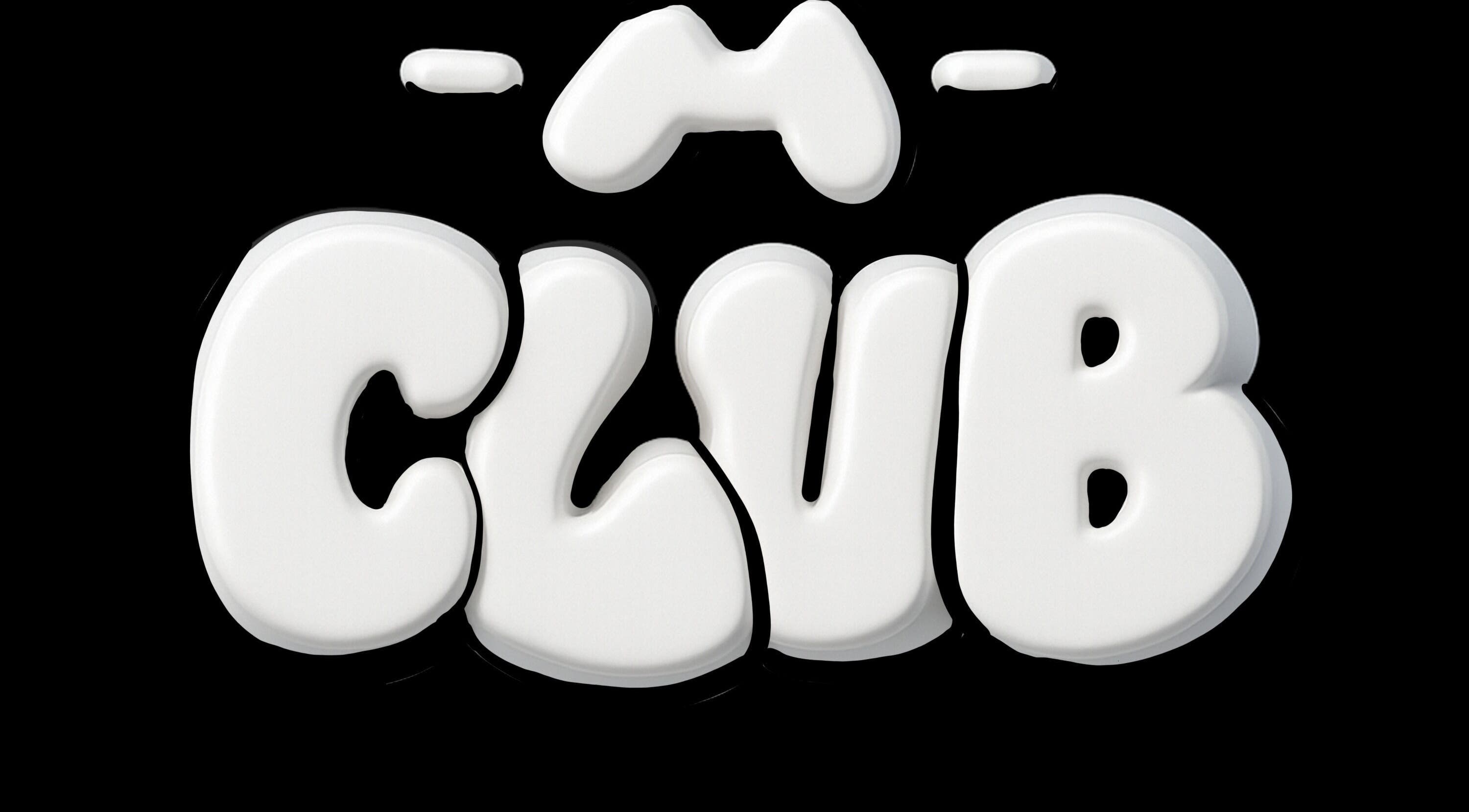 Logotipo estilizado de H Club Callao 1419 en Rosario, Santa Fe, AR sobre fondo negro.