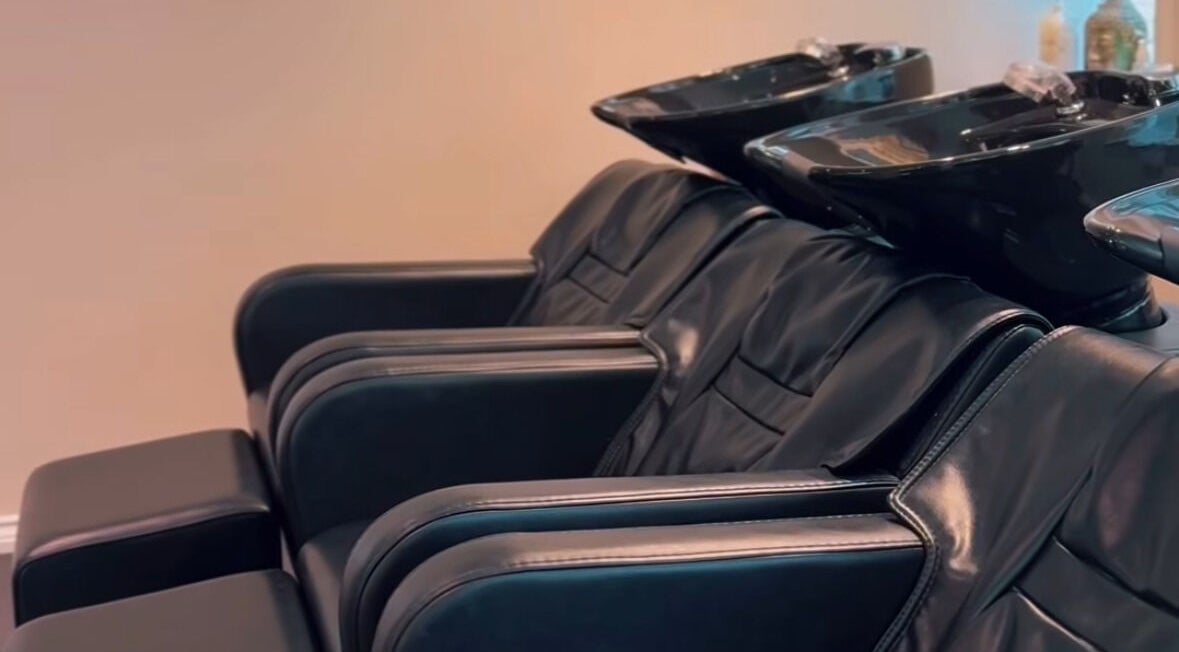 Modern wash stations at Crowned Hair by Emily in Carlisle, England, GB offer comfort and style.