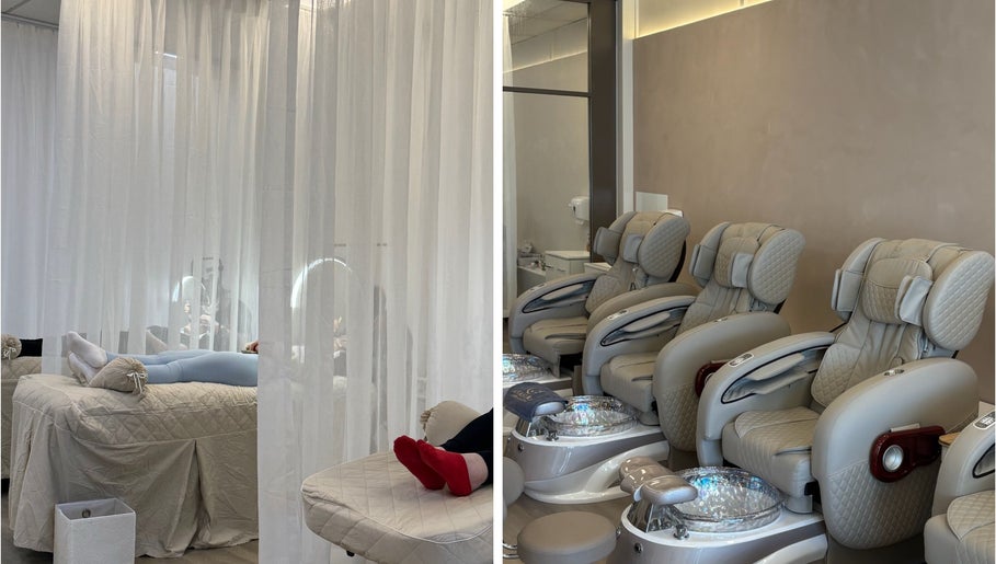 Relaxing interior of Anahera Lashes & Beauty : Lash & Nail Salon, Melbourne, Victoria, AU.