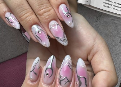 Elegant nail art at Anahera Lashes & Beauty : Lash & Nail Salon, Melbourne, Victoria, AU, showcasing intricate designs.