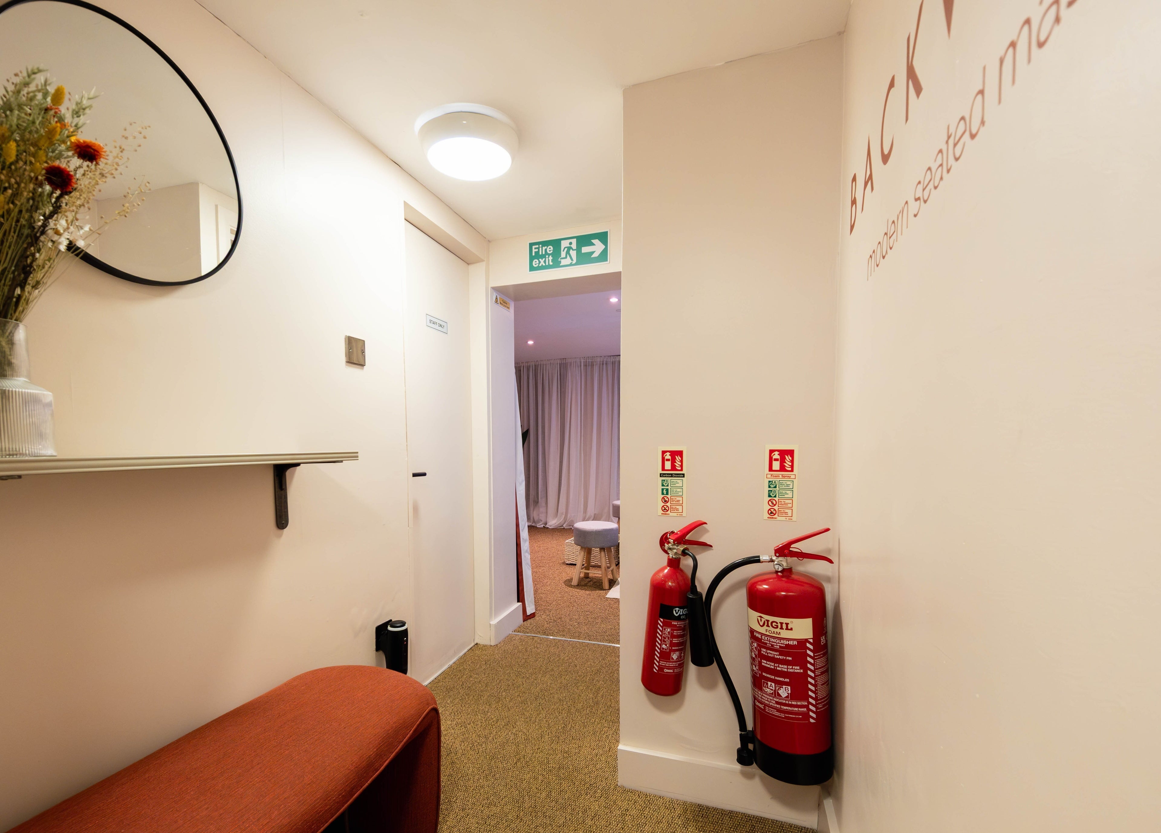 Elegant hallway at X+Why at One Great Cumberland Place, London, England, GB showcasing modern aesthetics.