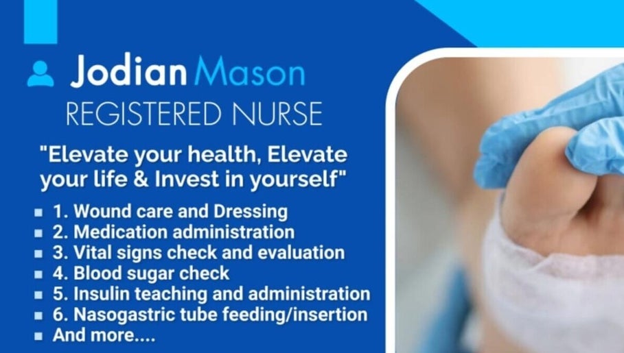 Registered Nurse services at Mason's Home Healthcare Services, Kingston, St. Andrew Parish, JM.