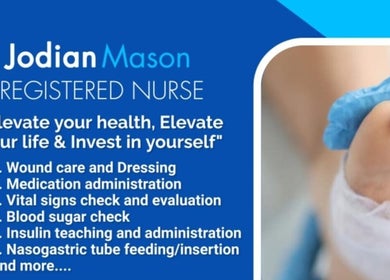 Registered Nurse services at Mason's Home Healthcare Services, Kingston, St. Andrew Parish, JM.