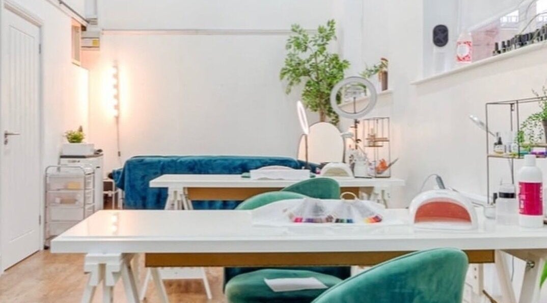 Elegant beauty studio at Katie Samantha Jackson Makeup Artist in Manchester, England, GB with stylish decor.