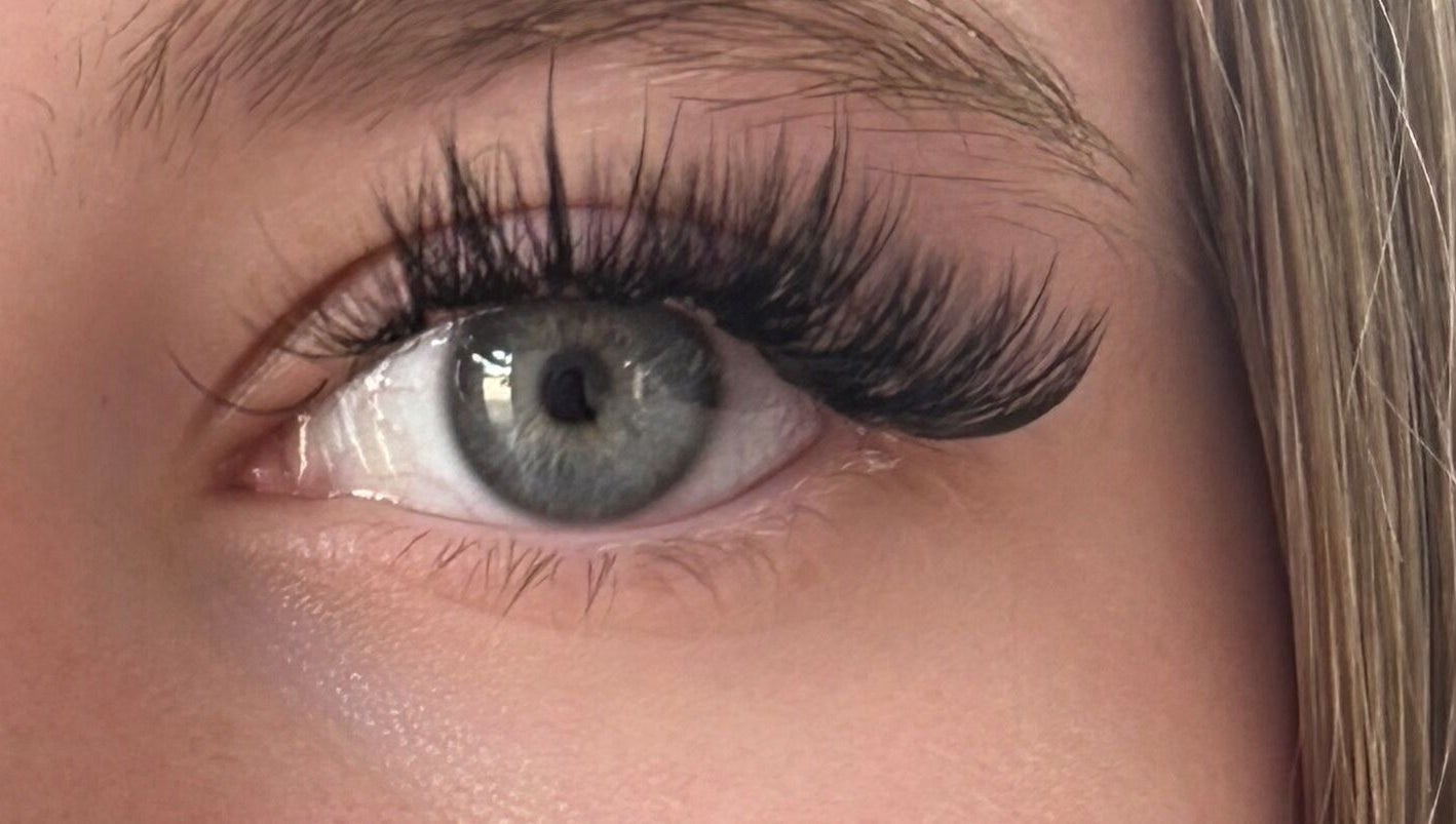 Close-up of styled lashes at Divine beauty by becks, Drayton Bassett, England, GB.