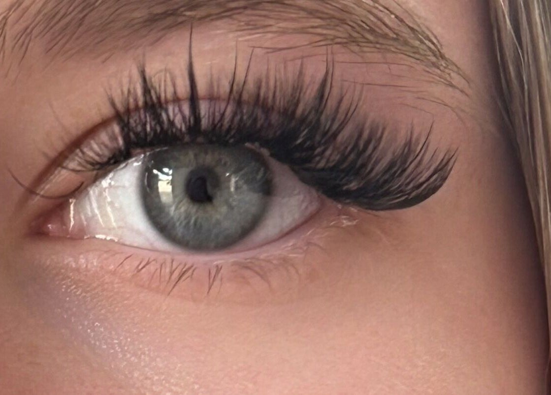 Close-up of styled lashes at Divine beauty by becks, Drayton Bassett, England, GB.