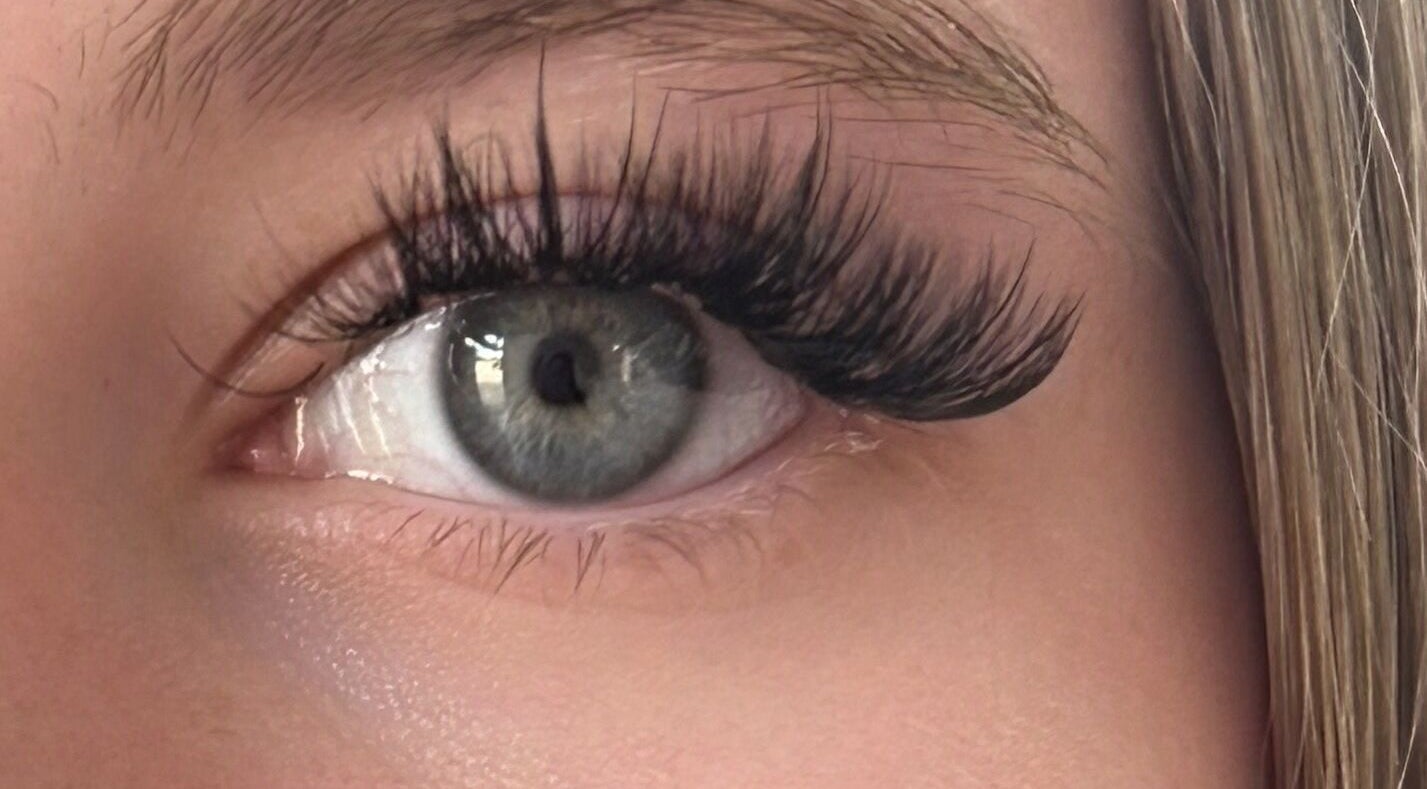 Close-up of styled lashes at Divine beauty by becks, Drayton Bassett, England, GB.