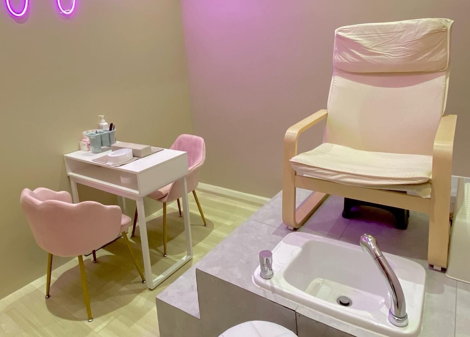 Cozy pedicure station at Aurora Muslimah Salon & Spa Bangsar, Kuala Lumpur, Wilayah Persekutuan Kuala Lumpur, MY.