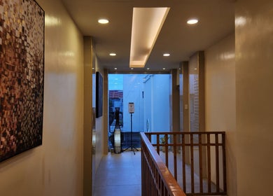 Elegant hallway with art at Kabayan Boracay, Malay, Western Visayas, PH showcasing modern decor.