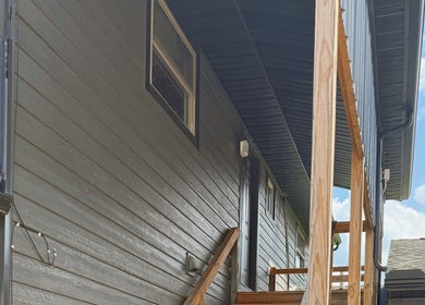 Entrance view of Audreys Afterglow Esthetics and Permanent Cosmetics in Jackson, Ohio, US showcasing rustic elegance.