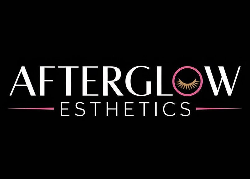 Audreys Afterglow Esthetics and Permanent Cosmetics logo in Jackson, Ohio, US with stylized eyelashes.