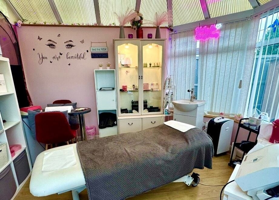 A cozy beauty treatment room at Absolute Beauty & Aesthetics, North Hykeham, England, GB, with soothing decor.