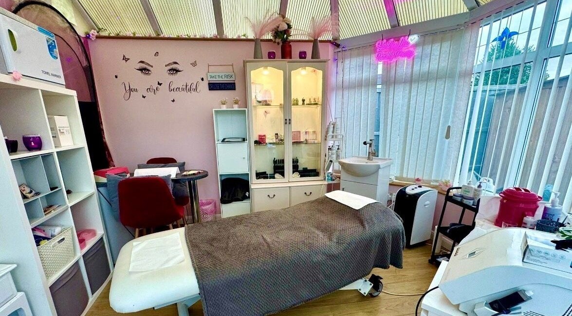 A cozy beauty treatment room at Absolute Beauty & Aesthetics, North Hykeham, England, GB, with soothing decor.