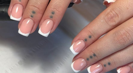 French manicure nails at Nailsby.S.B in Worthing, England, GB showcasing classic elegance.