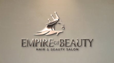 Empire of Beauty sign showcasing elegance at their Rugby, England, GB location.