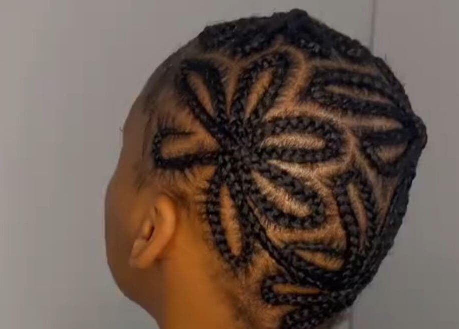 Intricate braiding design at Beauty Beyond Expectation in Windhoek, Khomas Region, NA showcasing fine craftsmanship.