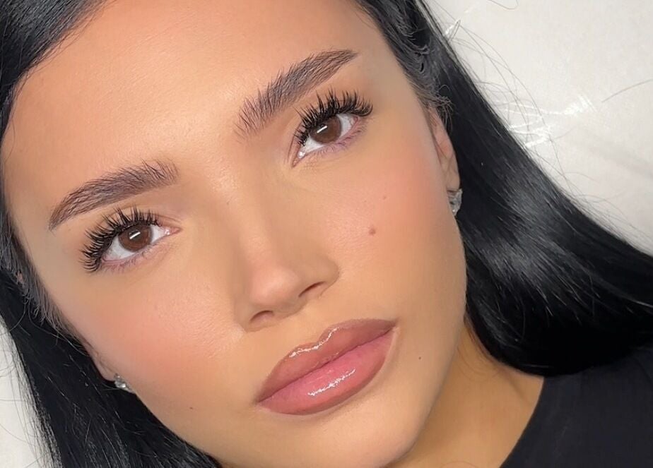 Close-up of a client with flawless makeup at Bynndll, Ajax, Ontario, CA, displaying expert beauty services.