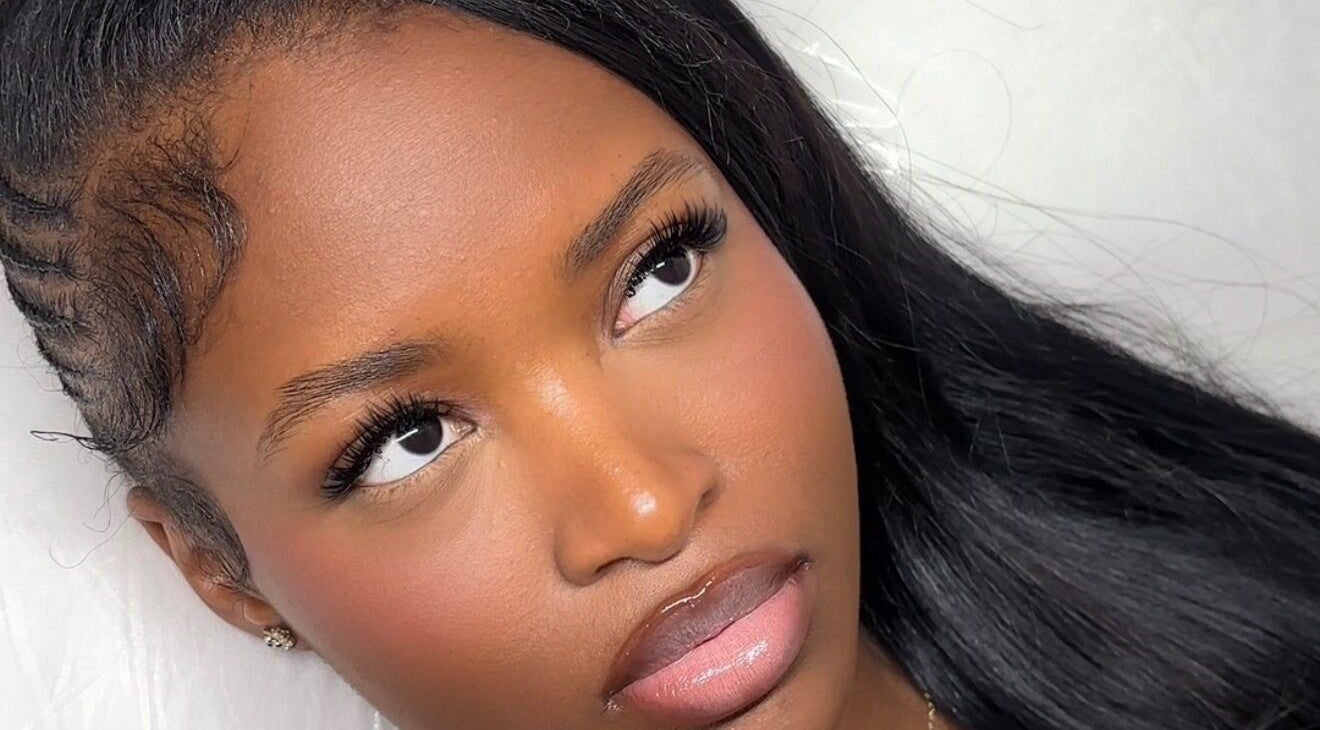 Close-up of a woman's face showcasing makeup artistry at Bynndll, Ajax, Ontario, CA.