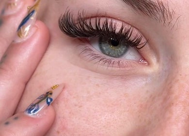 Close-up of elegant lashes at Ethereal Beauty in Ascot, Queensland, AU.