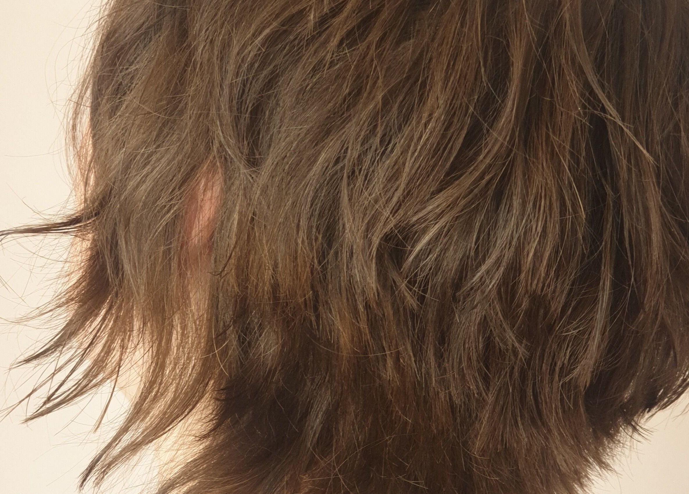 Textured brown hairstyle at Louise Frances in Derby, England, GB, showcasing modern beauty trends.