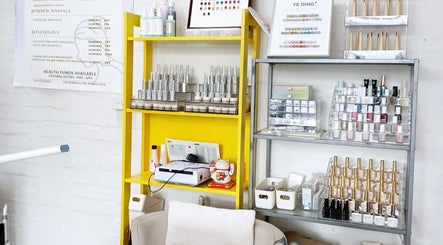 Nail polish display at Central Park Chinese Massage and Nails, Melbourne, Victoria, AU.
