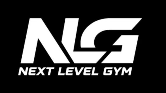 Black and white logo of Next Level Gym Preston located in Walton-le-dale, England, GB.